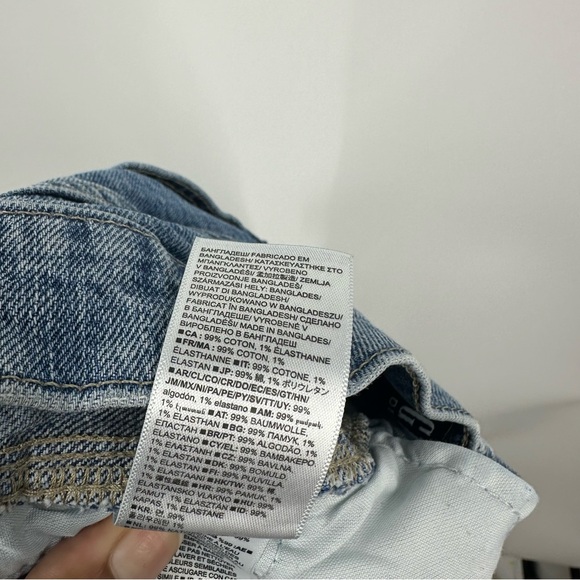 Gap High Rise Cheeky Shorts Size 6 Boho Distressed Raw Hem Button Fly - Picture 7 of 7